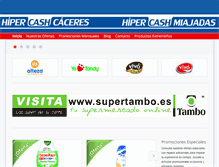 Tablet Screenshot of hipercashcaceres.com